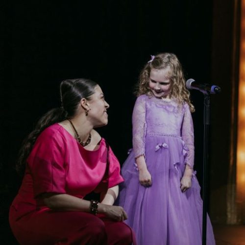 Christina-Norah-Recital-512 Vocal Coach Christina with student Norah after Norah's recital.